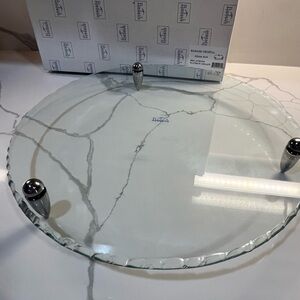 14” Lead Crystal Serving Platter